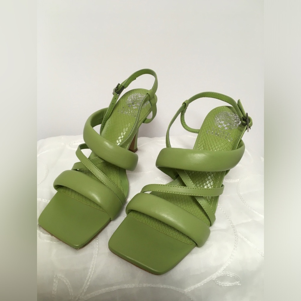 Vince Camuto Green Strappy Women's Heeled Sandals